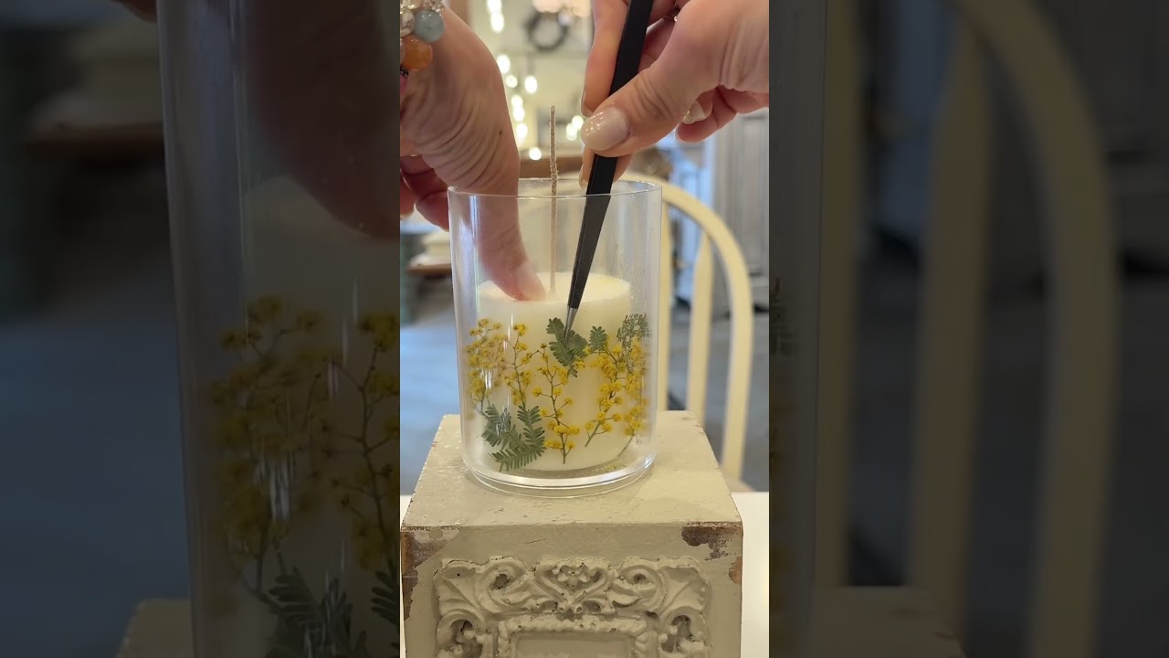 MIMOSA Soycandle#キャンドル作り#ハンドメイド #handmade #candle #candlemaking #candlelight #キャンドル