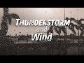 Windy Thunderstorm Sounds For Sleeping Black Screen Rain Sounds For Sleeping