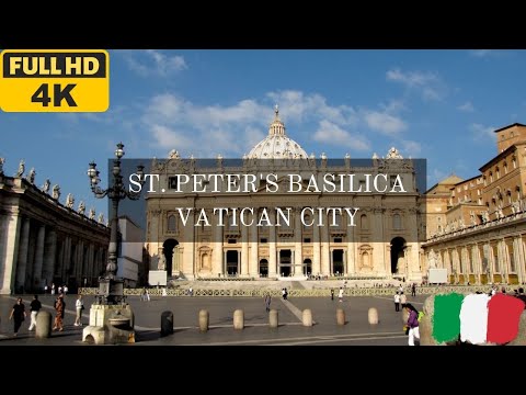 St. Peter's basilica, Vatican 2023 (4K walking tour)
