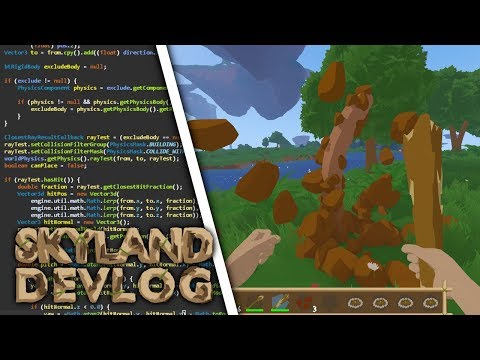 Skyland Devlog #10 - Cave Worms, Building & Chat