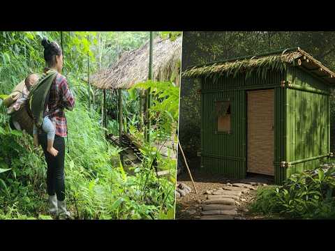 17-Year-Old Single Mom: Transforming an Abandoned House into a DIY Bamboo Home