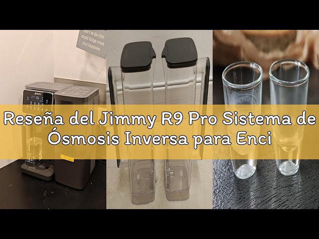 Vídeo relacionado con Jimmy R9 Pro Sistema de Ósmosis Inversa para Encimera, Filtro de Agua con Dispensador de Agua Caliente y Fría, 7 Etapas de Filtración UV, Calentamiento Rápido, Pantalla Inteligente TDS