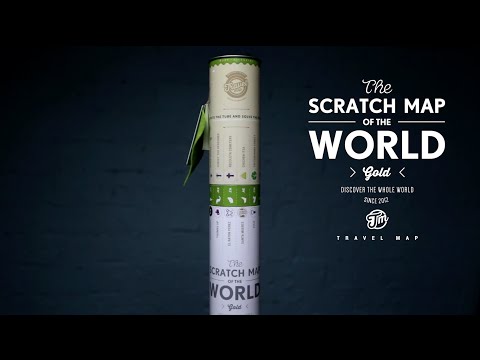 Скретч-карта мира Travel Map Gold World (Ukr)