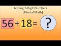Adding 2 Digit Numbers Mental Math