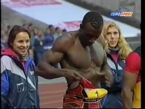 Linford  Christie  vs  Donovan  Bailey  vs  Frank  Fredericks  vs  Mike  Marsh 100m  GP  Berlin 1995