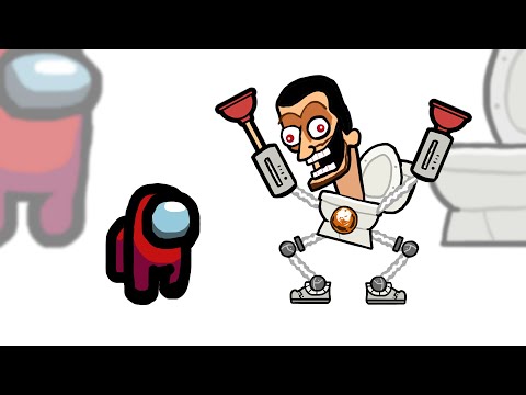 Mini Crewmate Kills Skibidi Toilet but WUBBOX Characters | Among Us