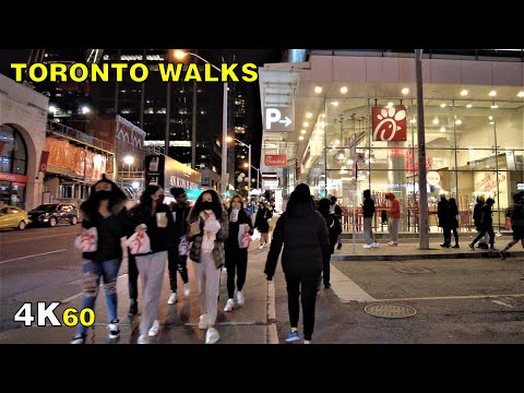 Toronto Pre-Lockdown Yorkville Night Walk on November 21, 2020