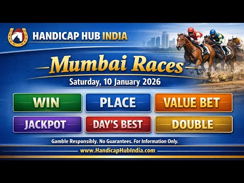 Mumbai Races Today | Full Race Tips | Day’s Best | Good Double | Jackpot Selections | 10 Jan 2026