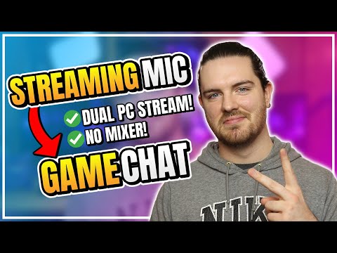 How To Talk In Game Chat With A Dual PC Streaming Set Up! 1 Mic, No Mixer Needed!