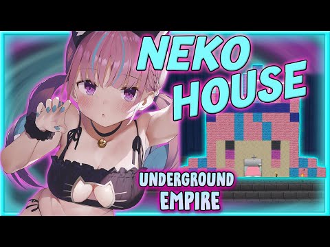 holoyume - VTuber ENG Subs ホロ夢 - 【ENG Sub】Aqua FINALLY built her HOME - AKUKIN Underground Empire in Minecraft【Hololive】