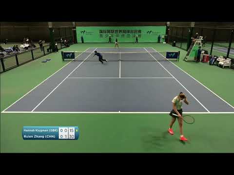 Hannah Klugman [2] (GBR) vs Ruien Zhang [8] (CHN) // 5-7 6-4 5-7 // ITF Junior Finals // Group B