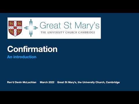 Introduction to Confirmation