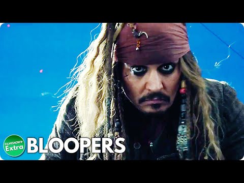 PIRATES OF THE CARIBBEAN: DEAD MEN TELL NO TALES Bloopers & Gag Reel (2017) with Johnny Depp