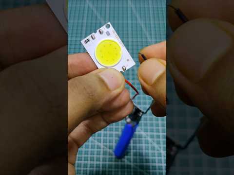 Impossible? 3.7V Lights Up 12V LED! 🔥 #LEDHack #BatteryTrick #DIYShorts