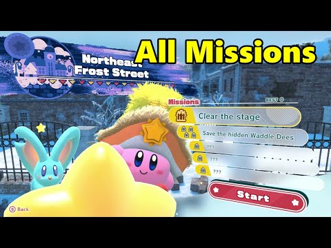 Northeast Frost Street. All missions. Kirby and the forgotten land