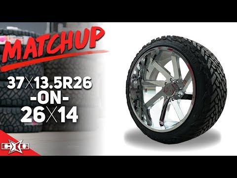 Custom Offsets Matchup: 37x13.5R26 on a 26x14
