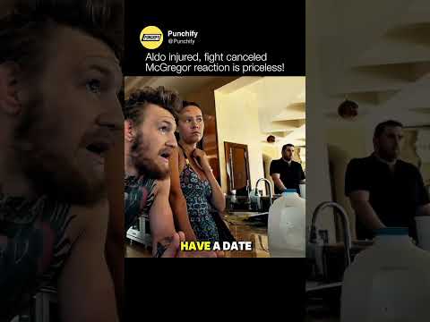 Conor McGregor learns Aldo is hurt 😳