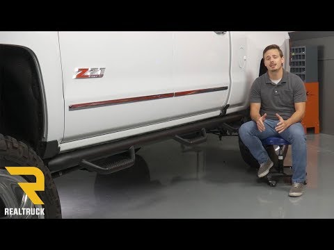 How to Install N-Fab Black Hooped Wheel to Wheel Nerf Bars on a 2017 Chevy Duramax