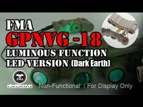 FMA Dummy GPNVG-18 Luminous Function LED