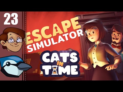 Let's Play Escape Simulator Co-op Part 23 - Cats in Time