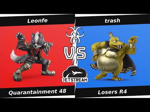 Quarantainment 48 Losers R4 - Leonfe (Wolf) Vs. trash (King K Rool) Smash Ultimate - SSBU