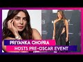 Priyanka Chopra Hosts Pre Oscar Event Sizzles In Black Saree