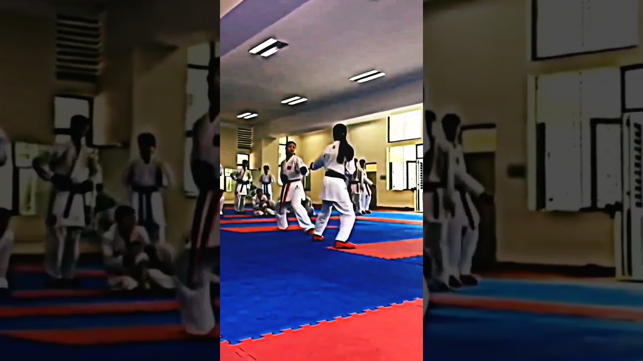 girls fight | Girl's kumite | karate event | superb point | #shorts