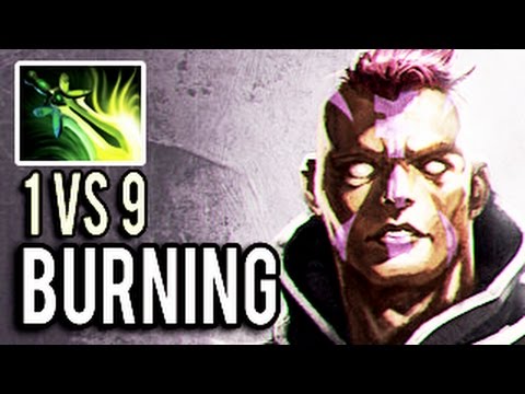Dota 2 Kiev Major - 1k GPM Machine Gun Anti-Mage by IG.Burning Vs ALL! Epic Game!