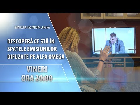 Recomandare: Em. specială despre EMISIUNILE Alfa Omega TV - vineri 6 decembrie 2019, ora 20