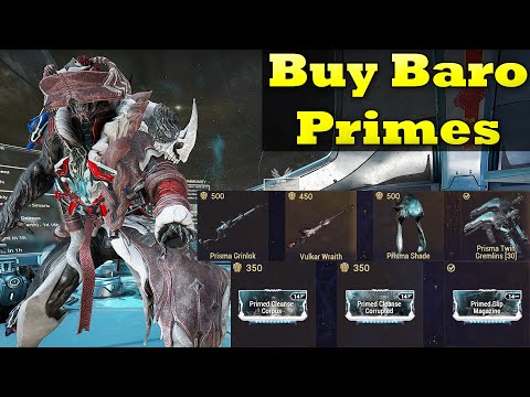 Baro Ki'Teer Is Back Bringing Primes And MANY WEAPONS! Buy Stuff!