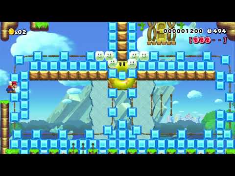 SUNNY WATERFALL STREAM by ★OKIdooKY★ - SUPER MARIO MAKER - NO COMMENTARY 1ay
