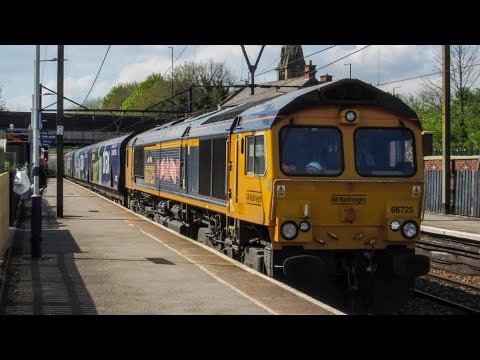 4 GBRf Freights FT 66704 On 6G89, 66725 On 6E10, 66782 On 6H88 & 66783 On 6M38, April 23-28 2022