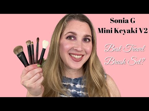 SONIA G MINI KEYAKI TRAVEL BRUSH SET V2 | Demo, Comparisons, Review | Fude