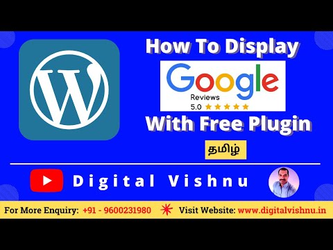 How to Display Google Reviews and Ratings on WordPress Website in Tamil Embed Google Reviews Tamil