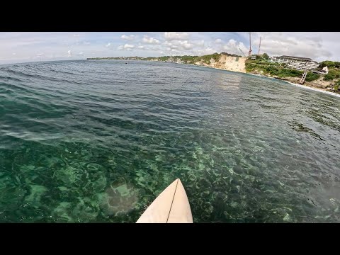 POV SURFING GLASSY REEF BREAK IN BALI