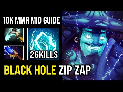 UNLIMITED ZIP ZAP Long Jump Blackhole 10K MMR Storm Spirit Burst DPS Dota 2