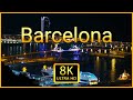 Barcelona 8K ULTRA HD - Scenic Drone Relaxation Video With Calming Piano Music