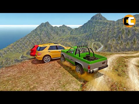 GTA 4 Cliff Drops Crashes with Real Cars mods #58 | Odycrash