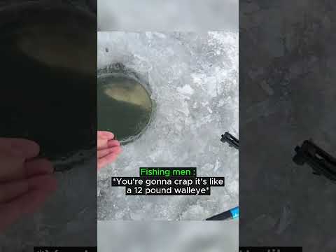 Tiny Ice Hole Giant Surprise! 🤯🎣