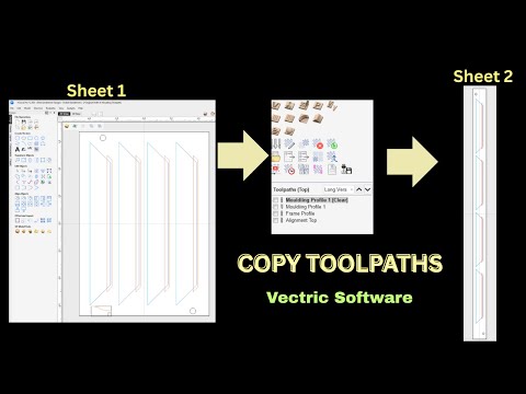 vCarve & Aspire Basics  - How to Copy Toolpaths From Between Sheets and from Top to Bottom Side