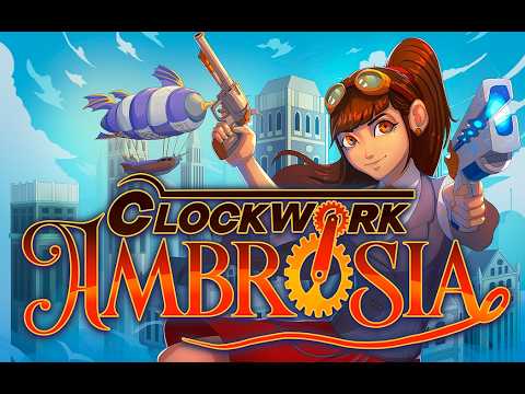 Clockwork Ambrosia Demo for weapon building metroidvania Metal Slug meets Borderlands steampunk game