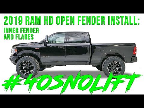 2019 Ram HD Open Fender Install (Inner Fender And Flares)