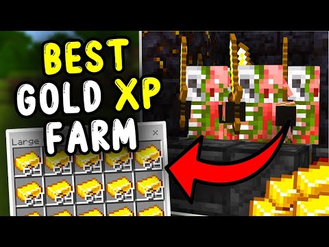 NEW BEST Gold XP Farm Minecraft Bedrock 1.21!
