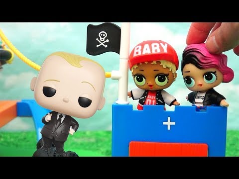 Boss Baby Locks Up All Dogs ! Toys and Dolls Fun with LOL Surprise Babies - Baby Doll Play