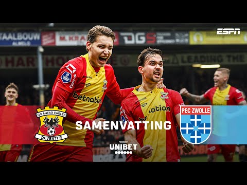 👏 Wat een ONTKNOPING van de IJSSELDERBY 🔥 | Samenvatting Go Ahead Eagles - PEC Zwolle