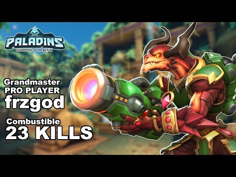 frzgod Drogoz 23 KILLS!! Paladins Pro (SSG) Ranked Game Play 1440p High Quality Video