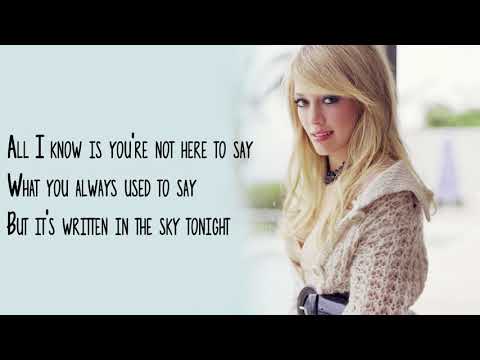 Hilary Duff -  Someone's Watching Over Me || Lyrics