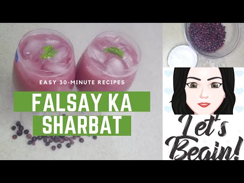 HOW TO MAKE SIMPLE & EASY FALSAY KA SHARBAT | FALSA SHARBAT | FALSA SQUASH RECIPE | HINDI / URDU
