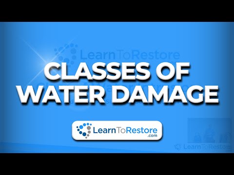 Classes of Water Damage