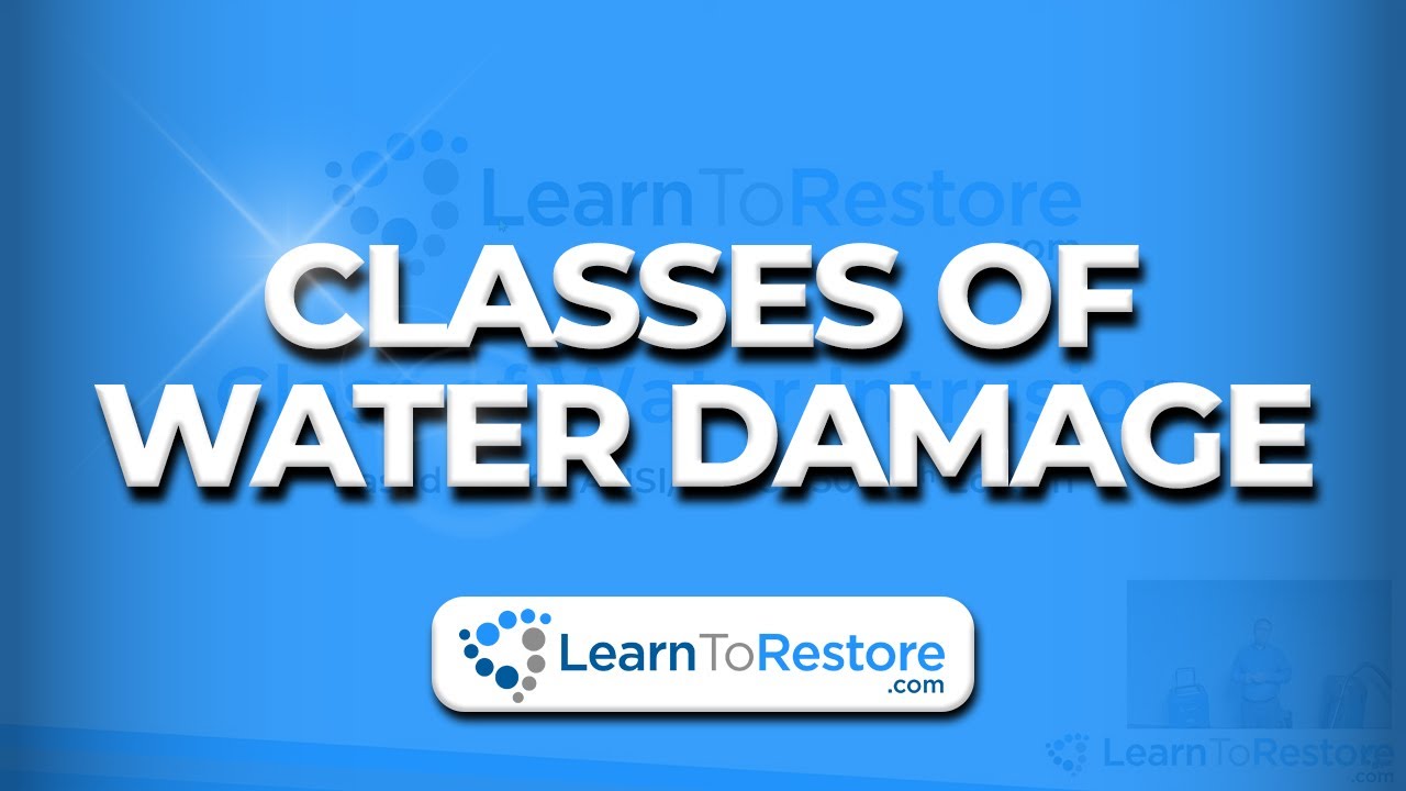 Classes of Water Damage